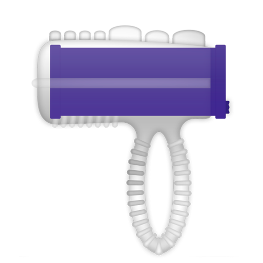 Casual Ring Tongue Vibrating Purple - UABDSM