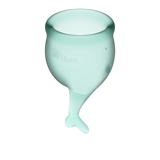 Satisfyer Feel Secure Menstrual Cup Dark Green 15+20ml - UABDSM