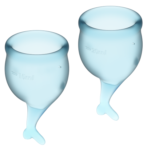 Satisfyer Feel Secure Menstrual Cup Light Blue 15+20ml - UABDSM