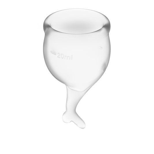 Satisfyer Feel Secure Menstrual Cup Clear 15+20ml - UABDSM
