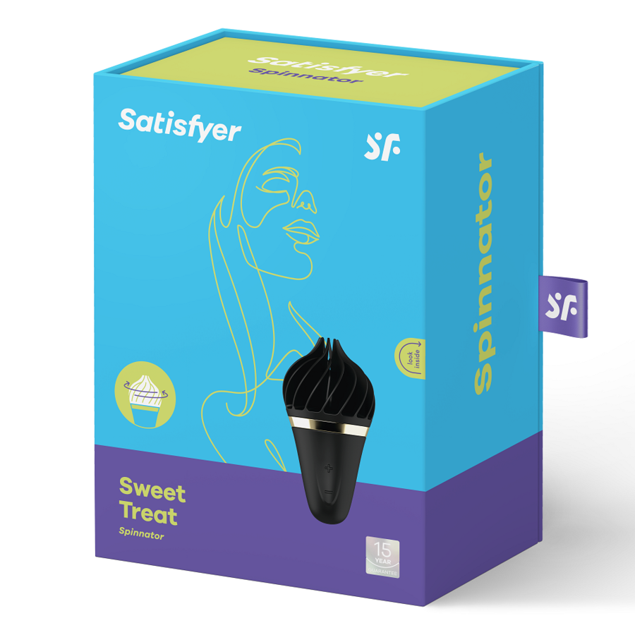 Satisfyer Sweet Treat Spinnator - Black - UABDSM