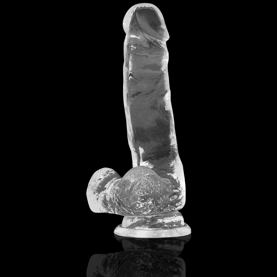 Xray Clear Cock With Balls  18.5cm X 3.8cm - UABDSM