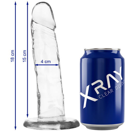 Xray Clear Cock  18cm X 4cm - UABDSM
