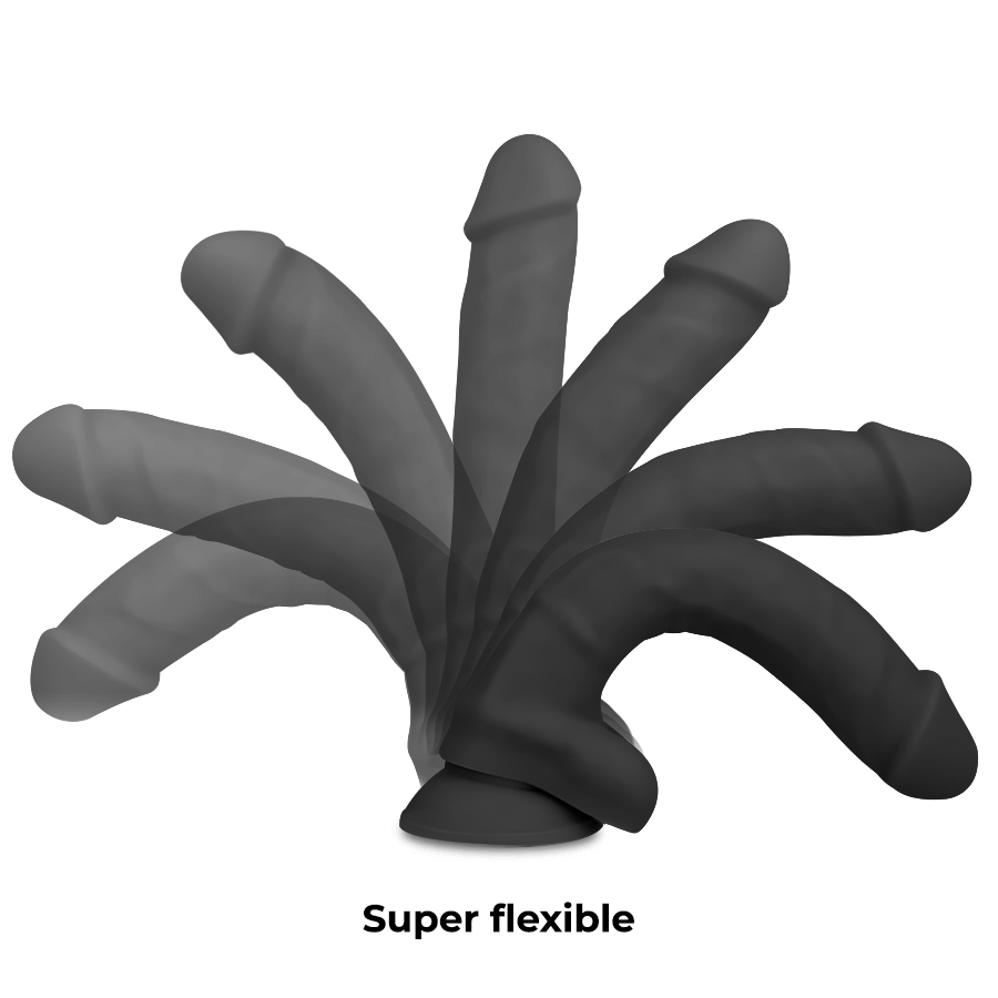 Cock Miller Silicone Density  Cocksil Articulable Black 13cm - UABDSM