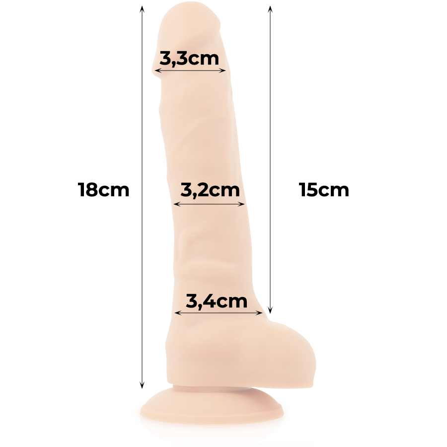 Cock Miller Silicone Density  Articulable Cocksil 18 Cm - UABDSM