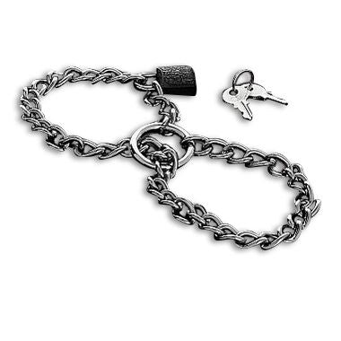 Metal Hard Steel Chain Cuffs - UABDSM