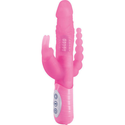Sevencreations E Rabbit Slimine Triple Play- Vibrator Triple Stimulation Pink - UABDSM