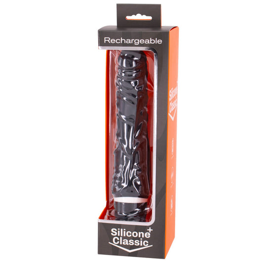 Sevencreations Black Rechargeable Vibrator 7v 21cm - UABDSM