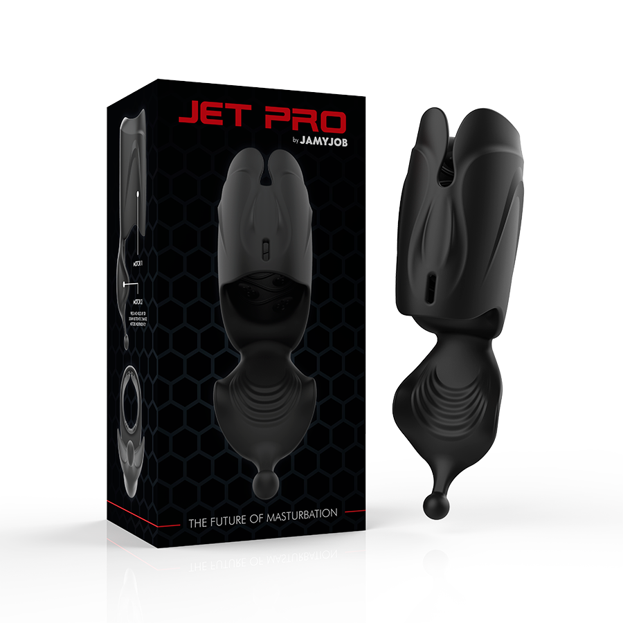 Jamyjob Rechargeable Head Stroker Masturbator  2 Motors 7 + 1 Free - UABDSM