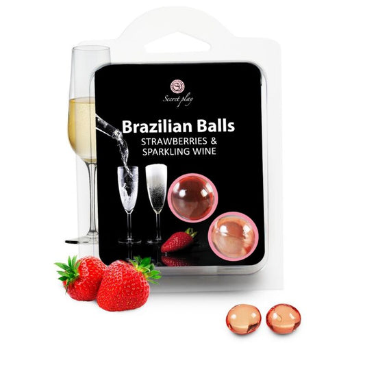 Secretplay  Strawberry And Champagne Brazilian Balls Set - UABDSM