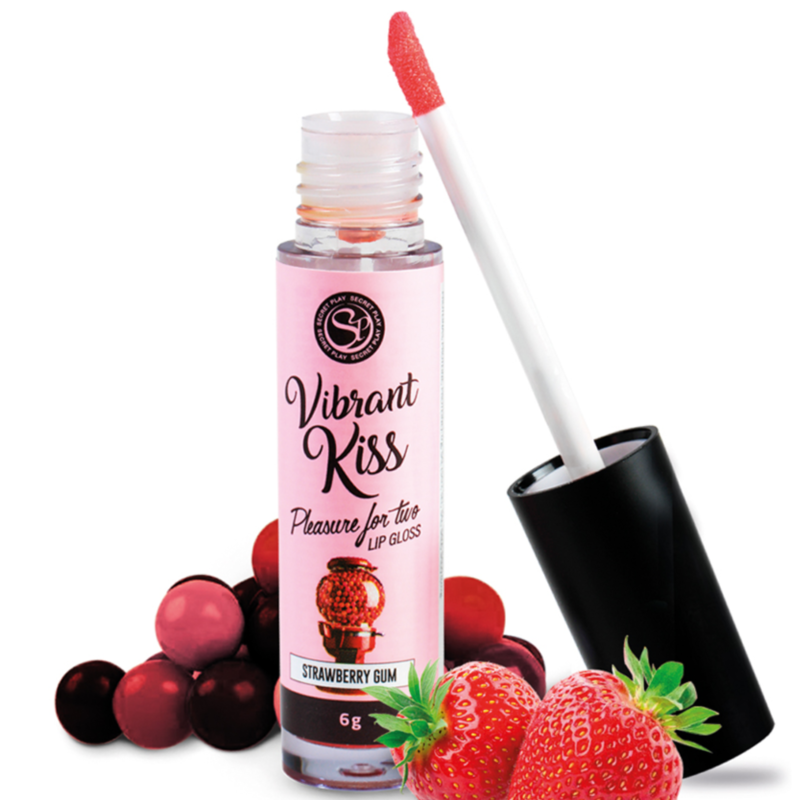 Secretplay Lip Gloss Vibrant Kiss Strawberry Gum - UABDSM
