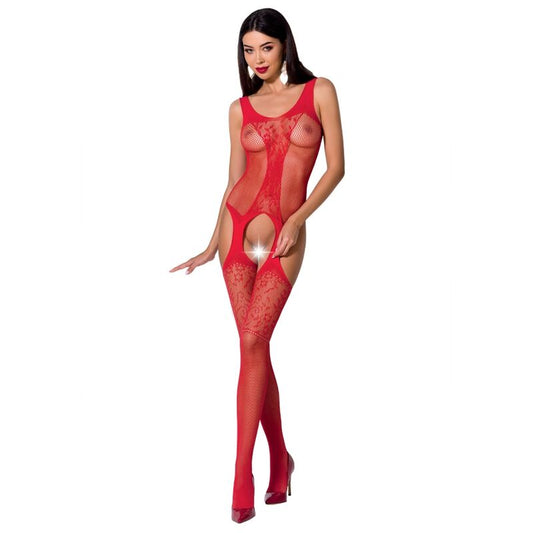 Passion Woman Bs072 Bodystocking - Red One Size - UABDSM