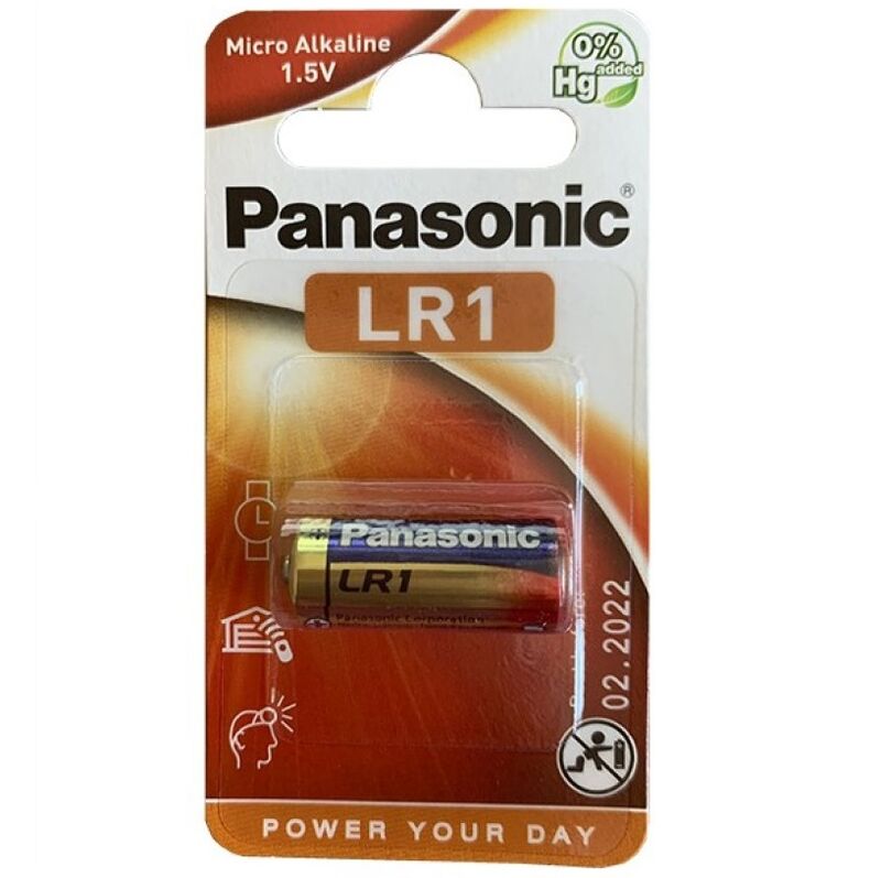 Panasonic Alkaline Battery Lr1 1.5v Blister 1 Pack - UABDSM