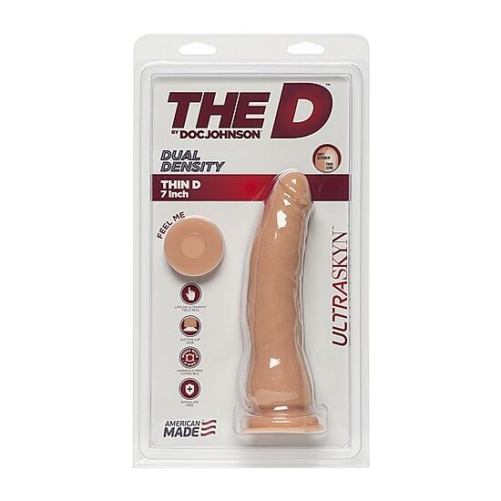 Doc Johnson Thin D 7 Inch Ultraskyn Flesh - UABDSM