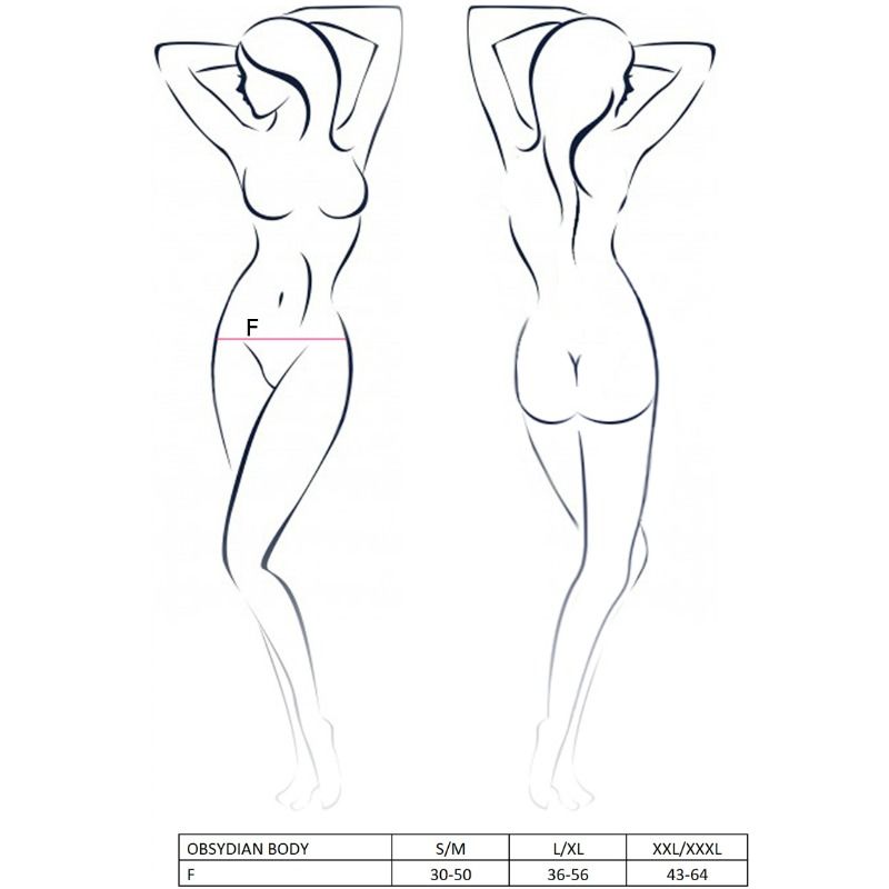 Passion Woman Obsydian Teddy Black Xxl/xxxl - UABDSM