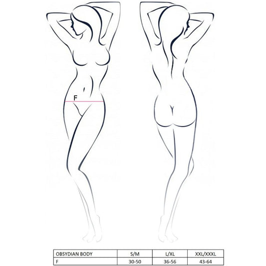 Passion Woman Obsydian Teddy Black Xxl/xxxl - UABDSM