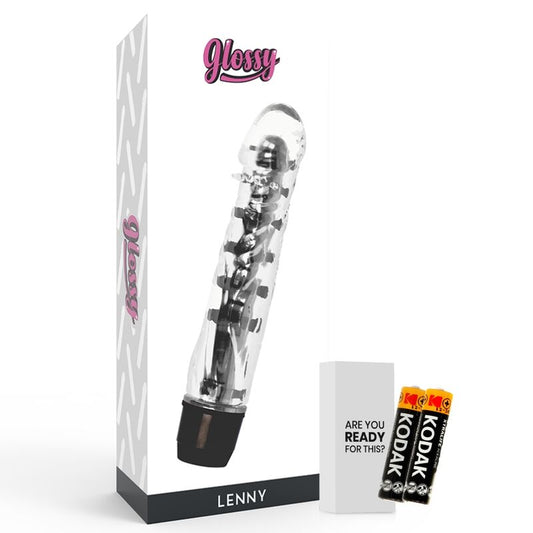 Glossy Lenny Vibrator Black - UABDSM