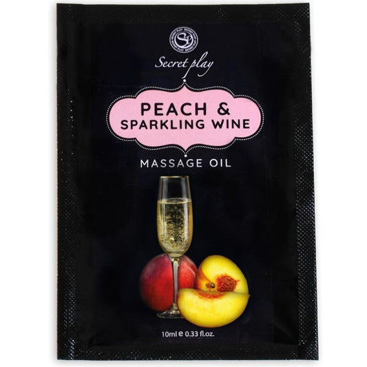 Secretplay Peach & Sparkling Wine Massage Oil Sachet 10 Ml - UABDSM