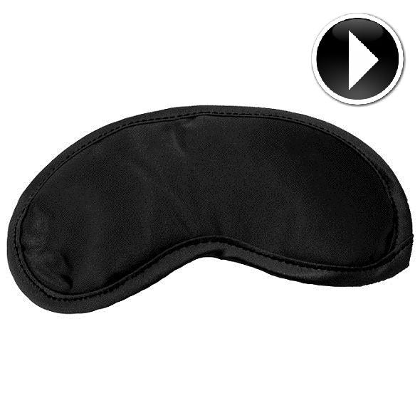 Sex & Michief Satin Blindfold Black - UABDSM