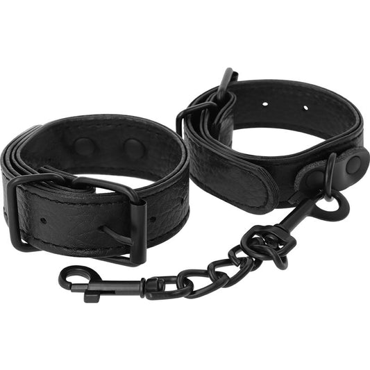 Dark Ness Textured Thin Handcuffs - UABDSM