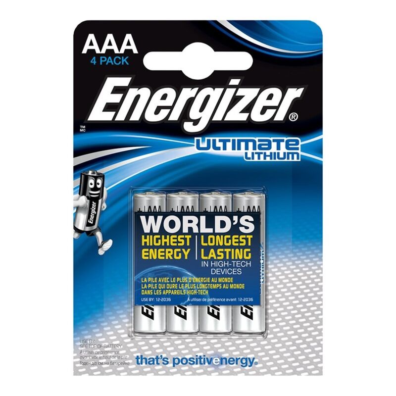 Energizer Ultimate Lithium  Aaa L92 Lr03 15v *4 - UABDSM