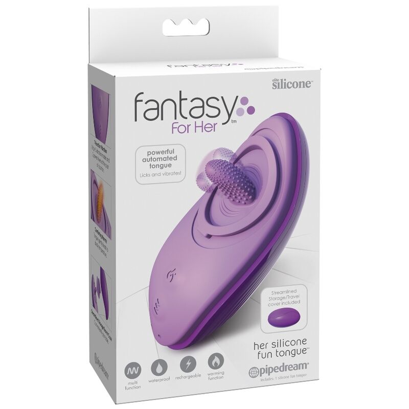 Fantasy For Her Her Silicone Fun Tongue - Purple - UABDSM