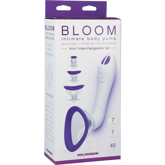 Doc Johnson Bloom - Intimate Body Pump - Purple/white - UABDSM