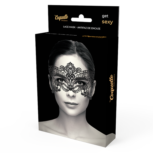 Coquette Chic Desire Lace Mask Black - UABDSM