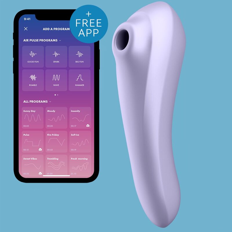 Satisfyer Dual Pleasure Air Pulse Vibrator Mauve - UABDSM