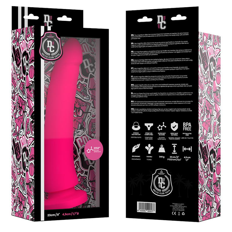 Delta Club Toys Dong Pink Silicone 23 X 4.5 Cm - UABDSM