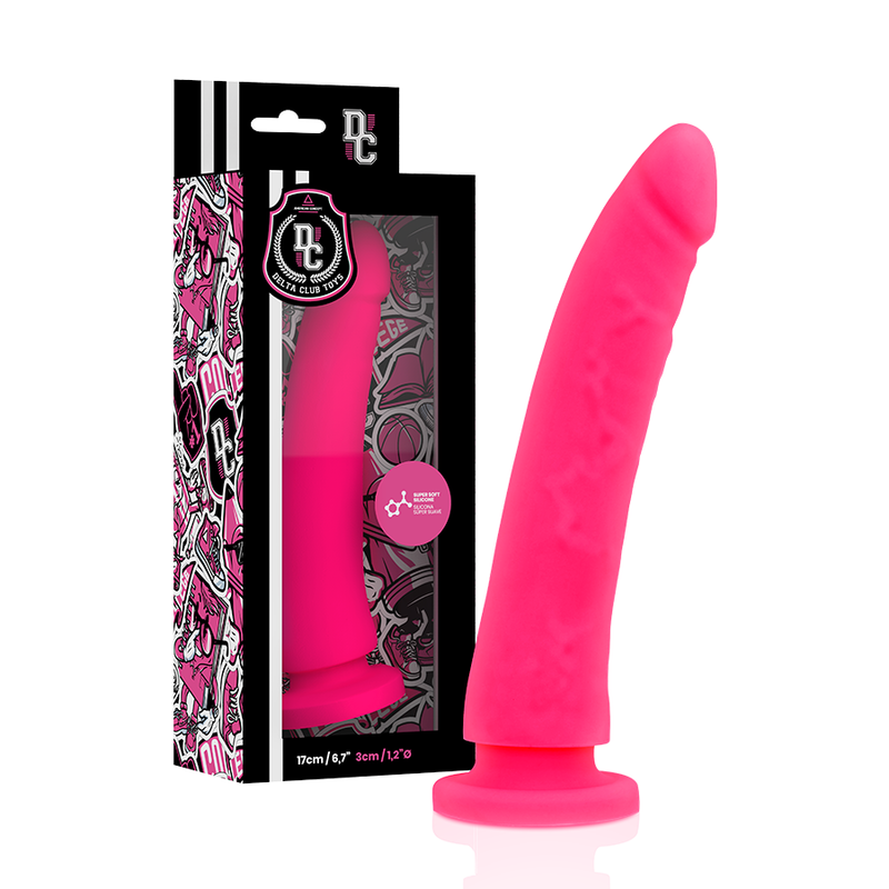 Delta Club Toys Harness + Dong Pink Silicone 17 X 3 Cm - UABDSM