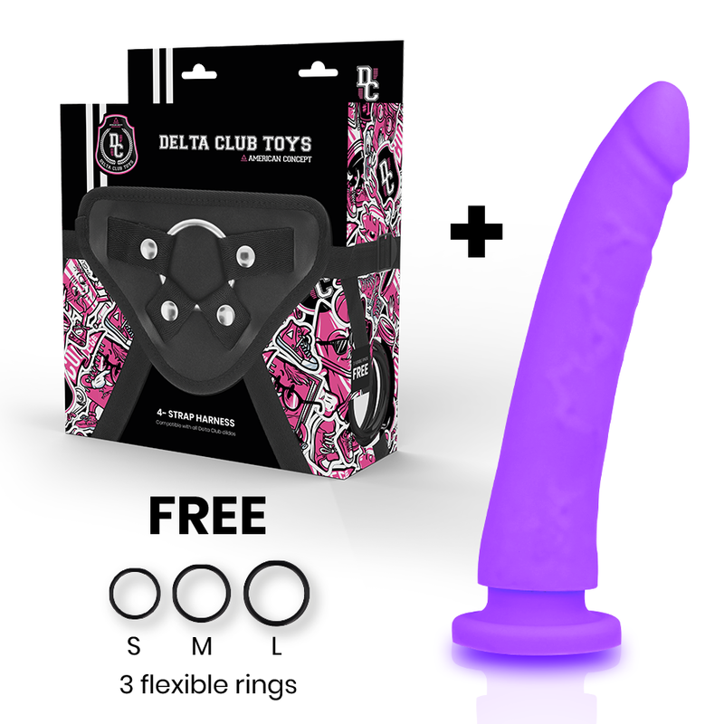 Delta Club Toys Arnes + Dong Purple Silicone 20 X 4cm - UABDSM