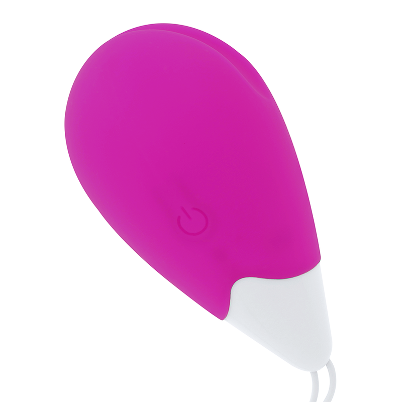 Oh Mama Textured Vibrating Egg 10 Modes - Purple And White - UABDSM