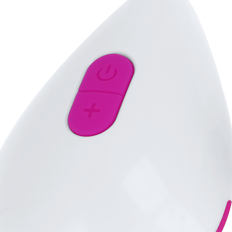 Oh Mama Textured Vibrating Egg 10 Modes - Purple And White - UABDSM