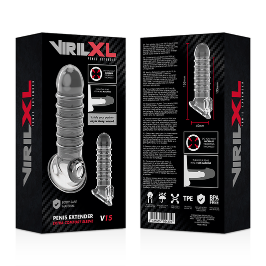 Virilxl Penis Extender Extra Comfort Sleeve V15 Transparent - UABDSM