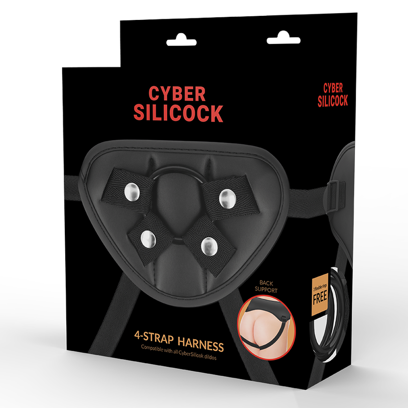 Cyber Silicock Strap-on Harness With 3 Rings Free - UABDSM