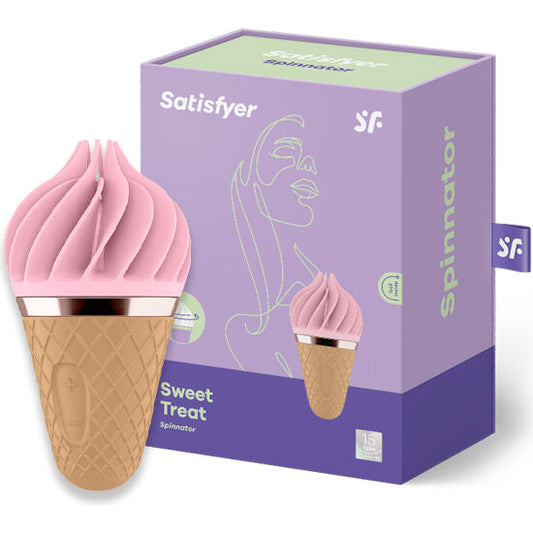 Satisfyer Sweet Treat Spinnator Brown & Pink - UABDSM