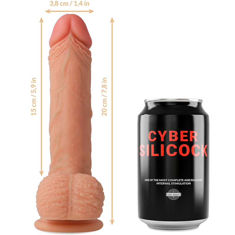 Cyber Silicock  Freeman Ultra Realistic Soft Liquid Silicone  20cm - UABDSM