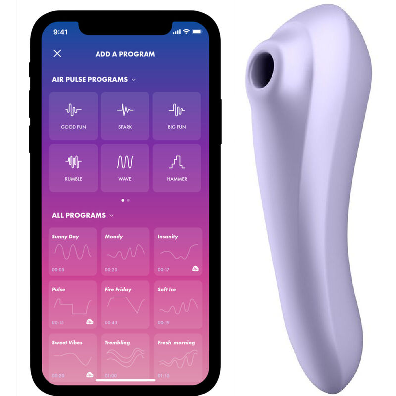 Satisfyer Dual Pleasure Air Pulse Vibrator Mauve - UABDSM