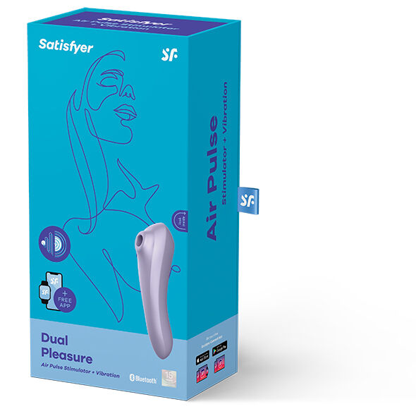 Satisfyer Dual Pleasure Air Pulse Vibrator Mauve - UABDSM