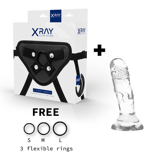 Xray Harness + Clear Cock 12 Cm X 2.6cm - UABDSM