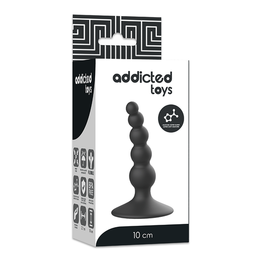Addicted Toys Anal Sexual Plug 10cm Black - UABDSM