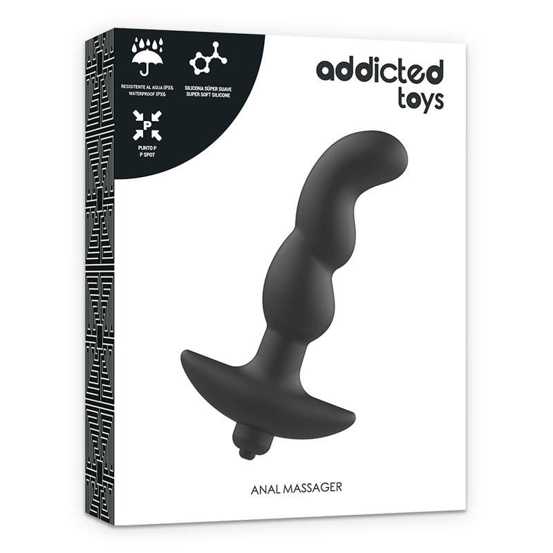 Addicted Toys Anal Massager With Black Vibration - UABDSM