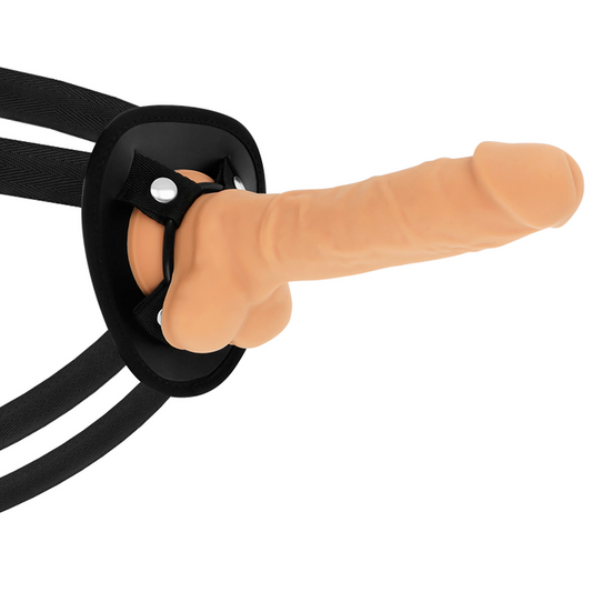 Cock Miller Harness + Silicone Density Articulable Cocksil 18 Cm - UABDSM