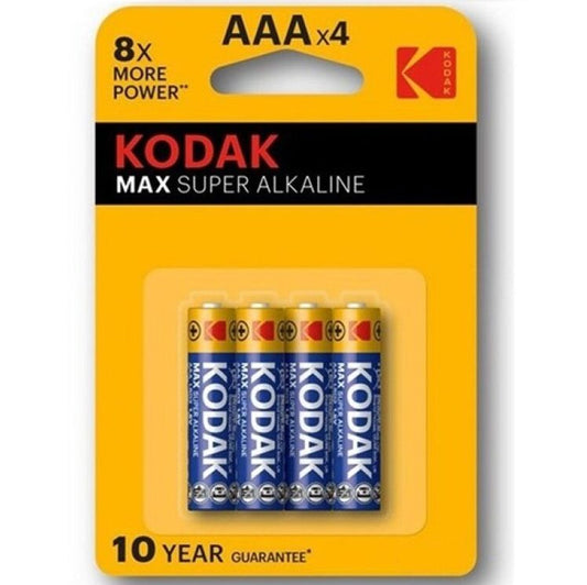 Kodak Max Super Alkaline Battery Aaa Lr03 Blister * 4 - UABDSM