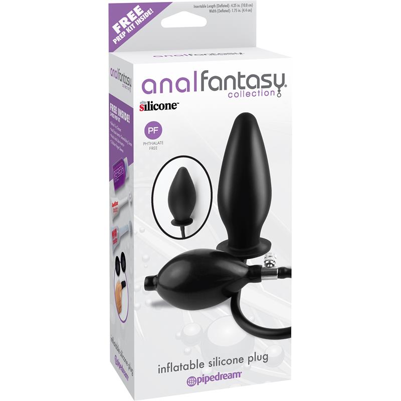 Inflatable Silicone Plug - Colour Black - UABDSM