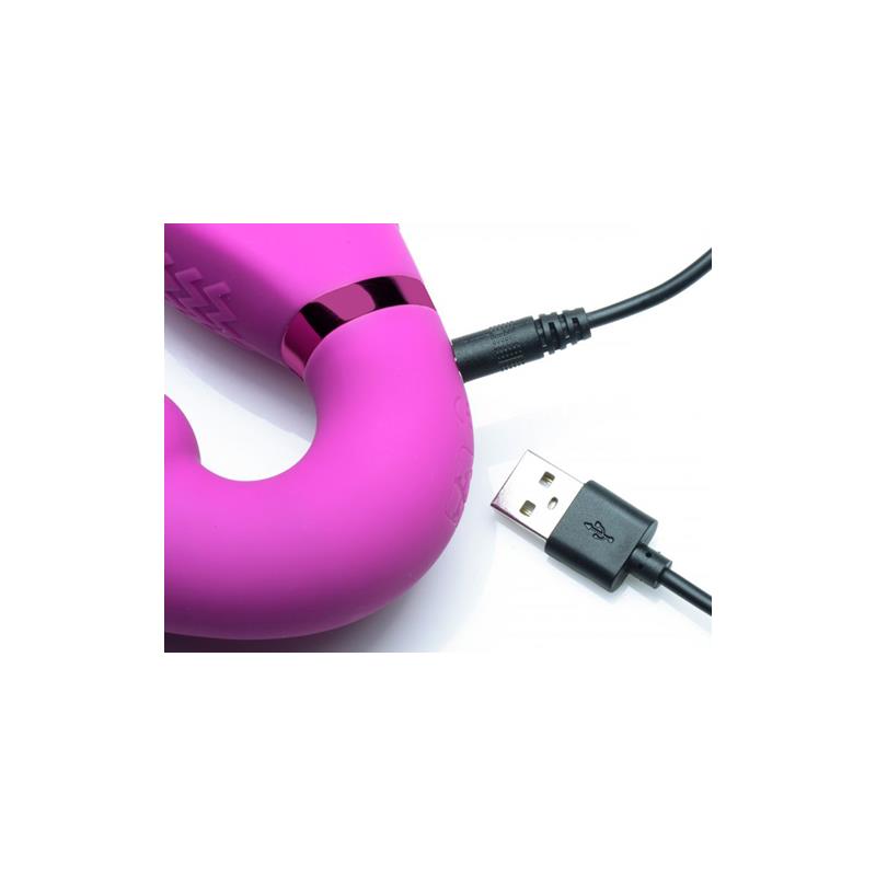 Inflatable Strapless Strap-on Inflatable Function with Remote Control Pink - UABDSM