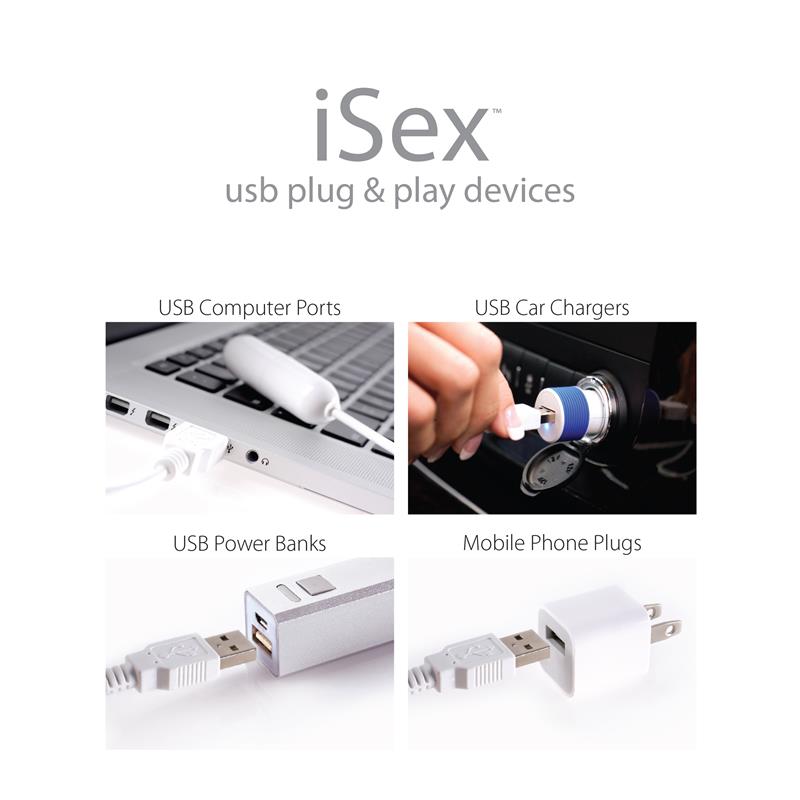 iSex  USB Slim Bullet White - UABDSM