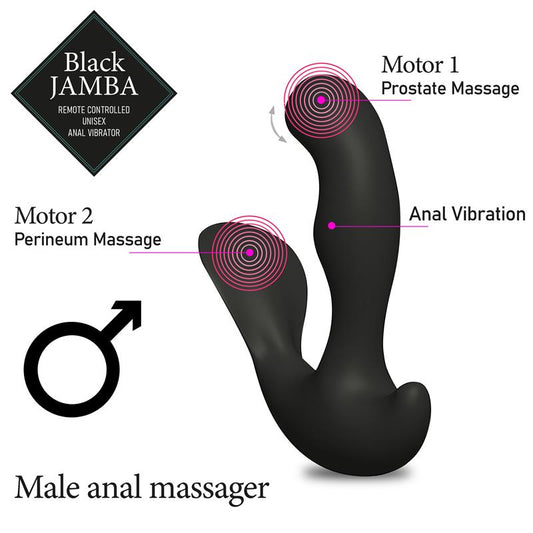 Jamba Anal Vibrator and G-Spot Stimulator Black - UABDSM
