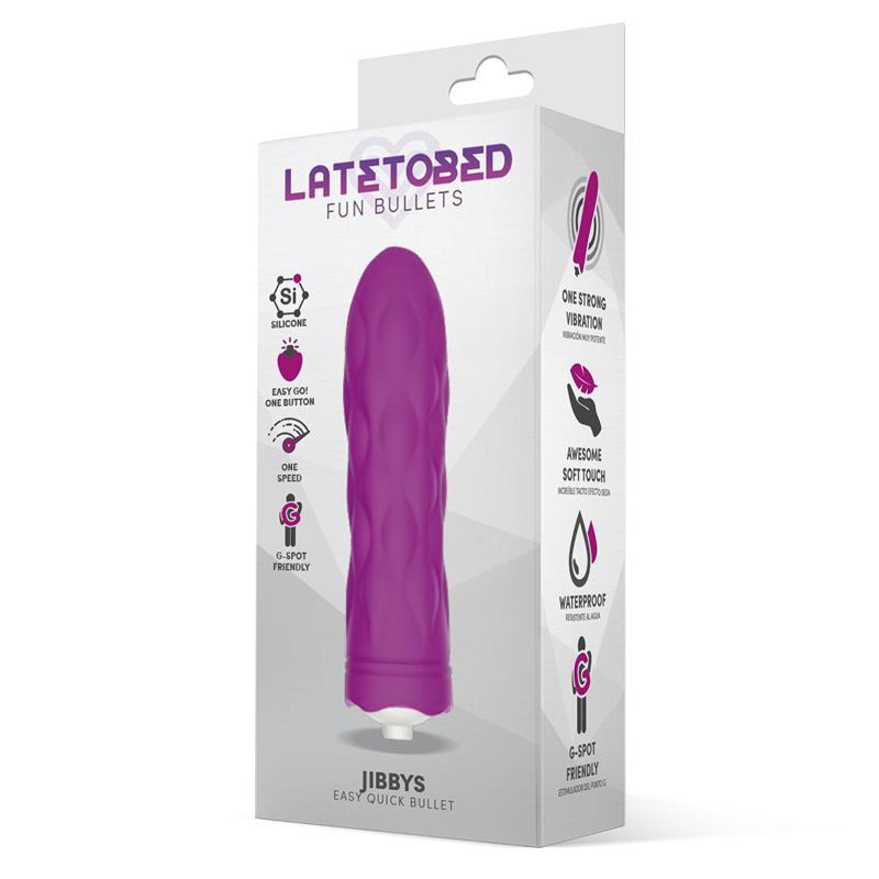 Jibbys Easy Quick Vibrating Bullet Silicone Purple - UABDSM